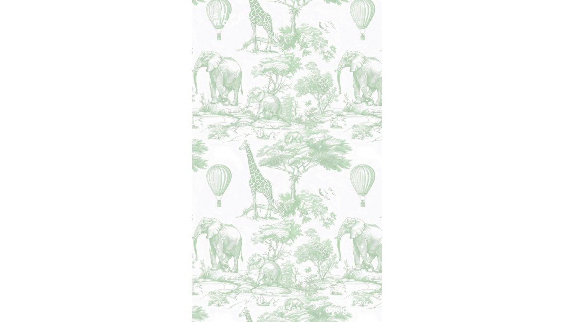 Invitație digitală pentru botez băiat cu animale sălbatice pe verde sage Green Safari Baby Shower 1